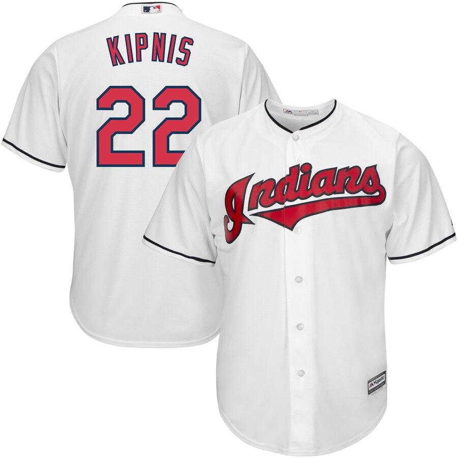 Jason Kipnis Cleveland Indians Majestic Official Cool Base Player Jersey - White 2019