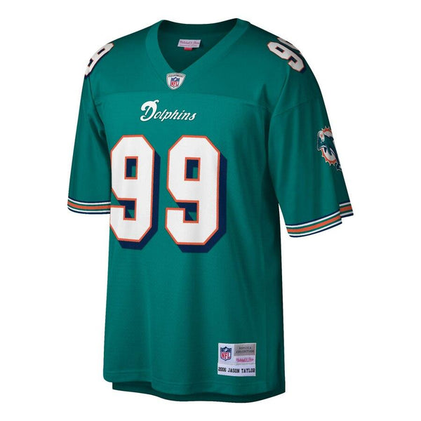 Jason Taylor Miami Dolphins Mitchell &amp; Ness Retired Player Replica Jersey - Aqua 2019