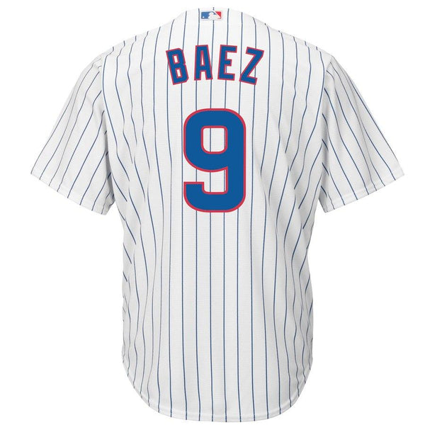 Javier Baez Chicago Cubs Majestic Cool Base Player Jersey - White 2019