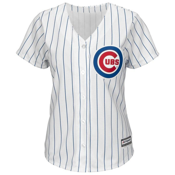 Javier Baez Chicago Cubs Majestic Women's Cool Base Player Jersey - White 2019