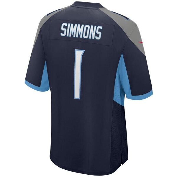Jeffery Simmons Tennessee Titans 2019 NFL Draft First Round Pick Game Jersey – Navy 2019
