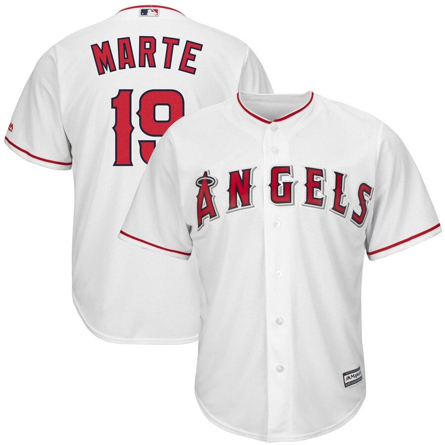 Jefry Marté Los Angeles Angels Majestic Home Cool Base Replica Player Jersey - White 2019