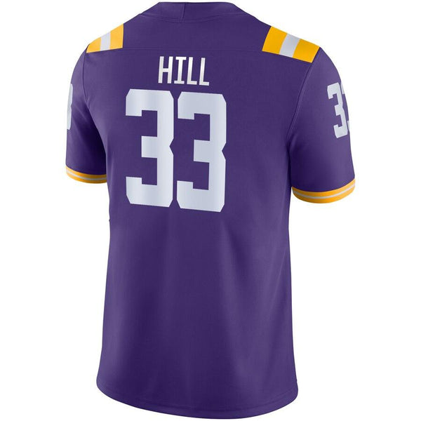 Jeremy Hill LSU Tigers Game Jersey – Purple 2019