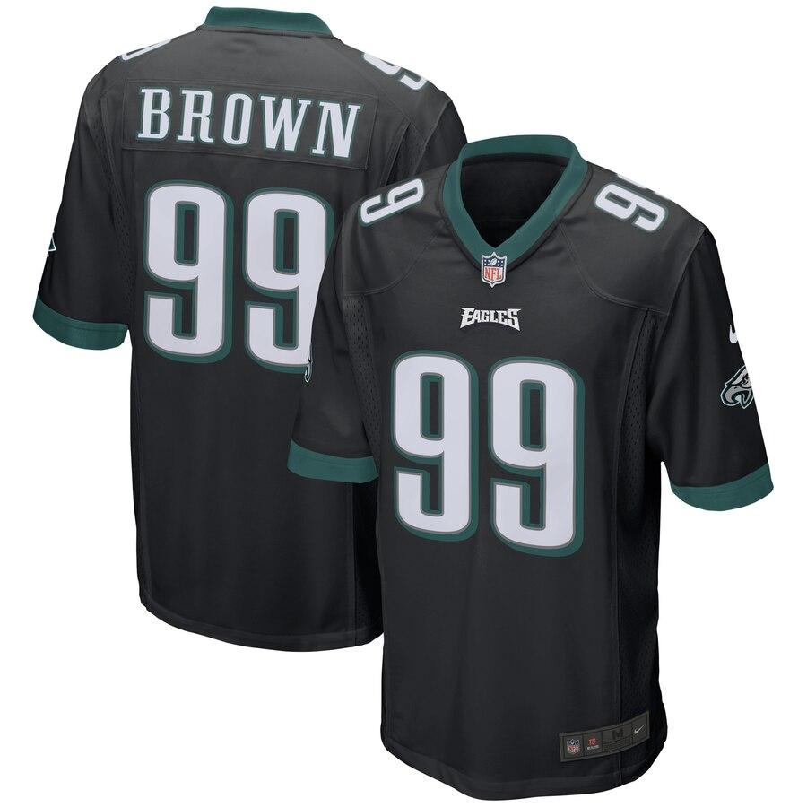 Jerome Brown Philadelphia Eagles Retired Player Game Jersey - Black 2019