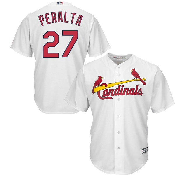 Jhonny Peralta St. Louis Cardinals Majestic Official Cool Base Player Jersey - White 2019