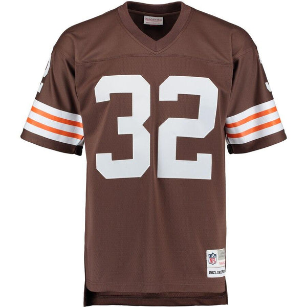 Jim Brown Cleveland Browns Mitchell &amp; Ness Retired Player Replica Jersey - Brown 2019