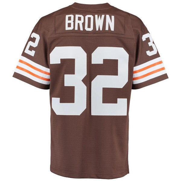 Jim Brown Cleveland Browns Mitchell &amp; Ness Retired Player Replica Jersey - Brown 2019