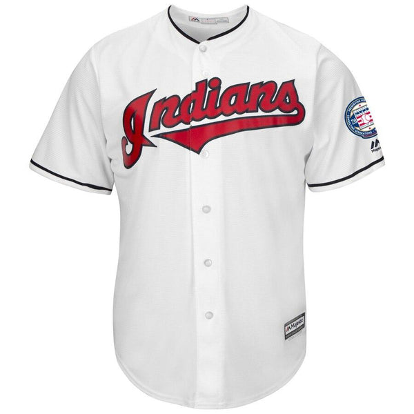 Jim Thome Cleveland Indians Majestic Hall of Fame Induction Patch Cool Base Jersey – White 2019