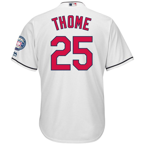 Jim Thome Cleveland Indians Majestic Hall of Fame Induction Patch Cool Base Jersey – White 2019
