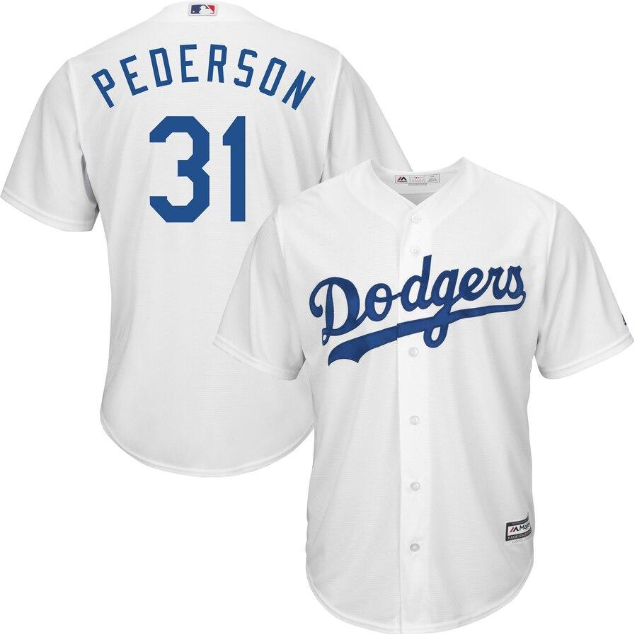 Joc Pederson Los Angeles Dodgers Majestic Official Cool Base Player Jersey - White 2019
