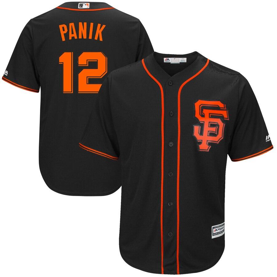 Joe Panik San Francisco Giants Majestic Alternate Cool Base Player Jersey - Black 2019