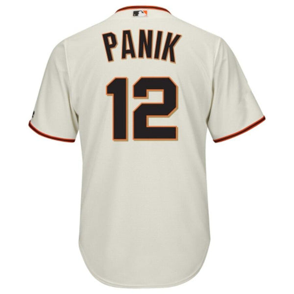 Joe Panik San Francisco Giants Majestic Cool Base Player Jersey - Cream 2019