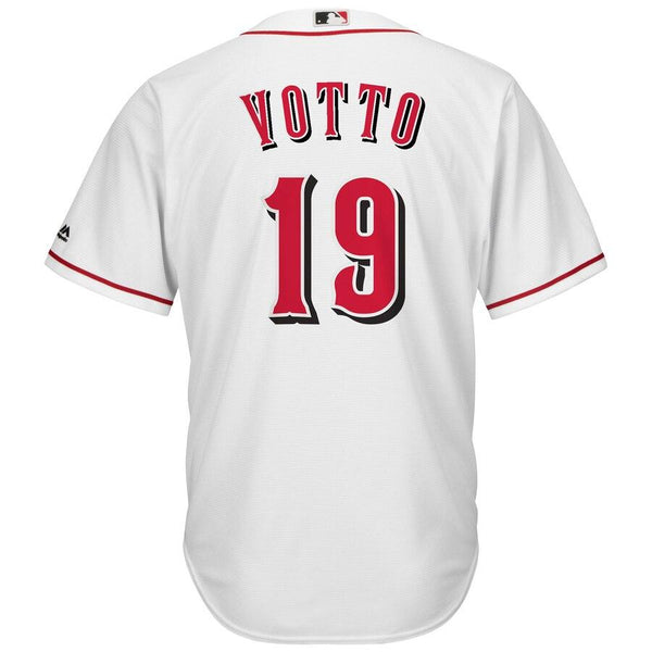 Joey Votto Cincinnati Reds Majestic Official Cool Base Player Jersey - White 2019