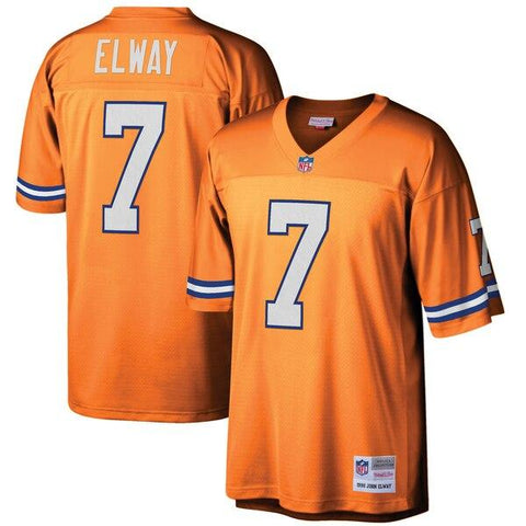 John Elway Denver Broncos Mitchell &amp; Ness 1990 Retired Player Vintage Replica Jersey - Orange 2019