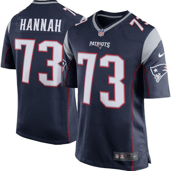 John Hannah New England Patriots Retired Player Game Jersey - Navy Blue 2019