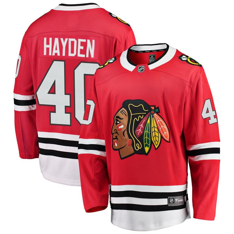 John Hayden Chicago Blackhawks Breakaway Player Jersey – Red 2019