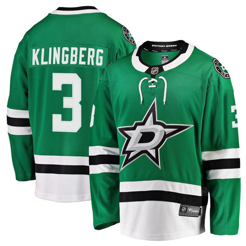 John Klingberg Dallas Stars Breakaway Jersey – Kelly Green 2019