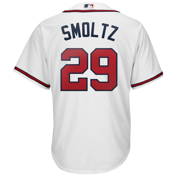 John Smoltz Atlanta Braves Majestic 2019 Home Cool Base Player Jersey – White 2019