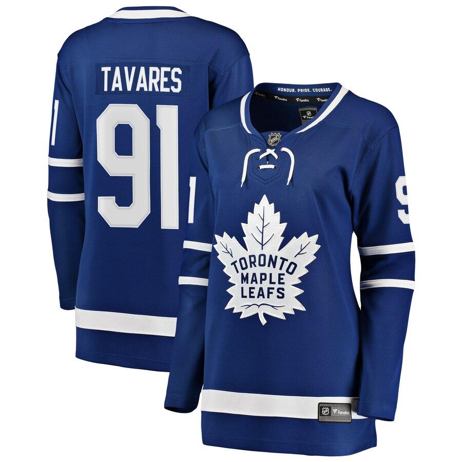 John Tavares Toronto Maple Leafs Women's Home Breakaway Player Jersey – Blue 2019