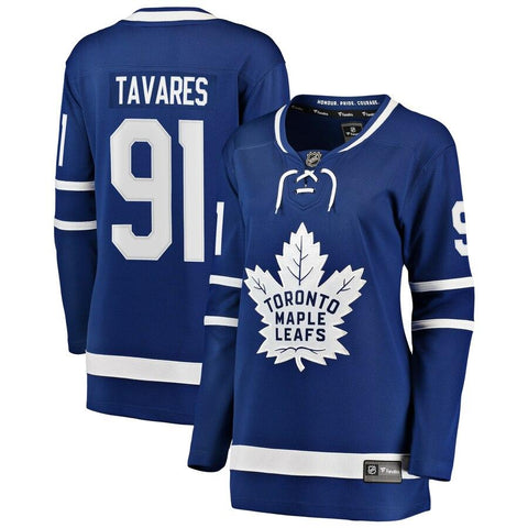 John Tavares Toronto Maple Leafs Women's Home Breakaway Player Jersey – Blue 2019