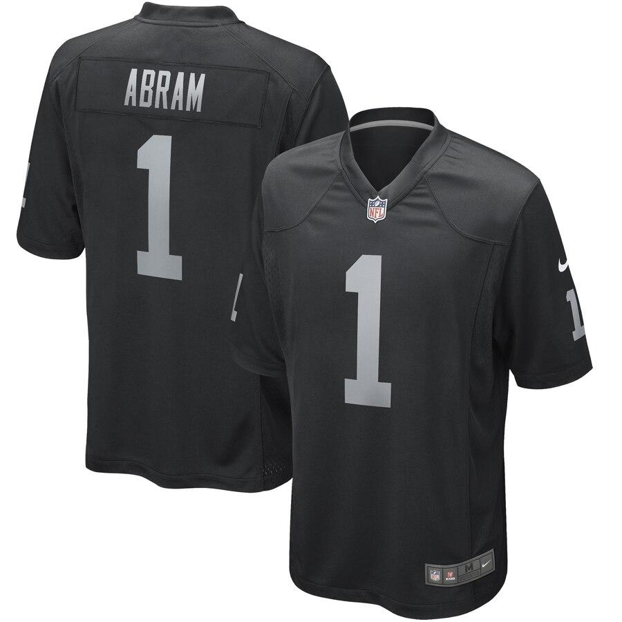 Johnathan Abram Oakland Raiders 2019 NFL Draft First Round Pick Game Jersey – Black 2019