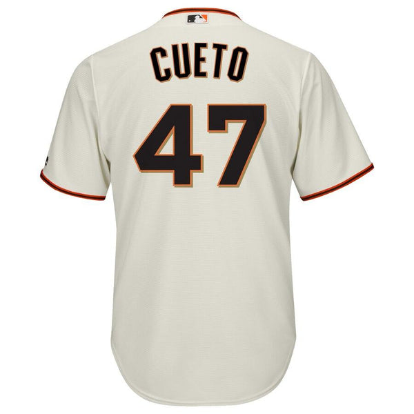 Johnny Cueto San Francisco Giants Majestic Cool Base Player Jersey - Cream 2019