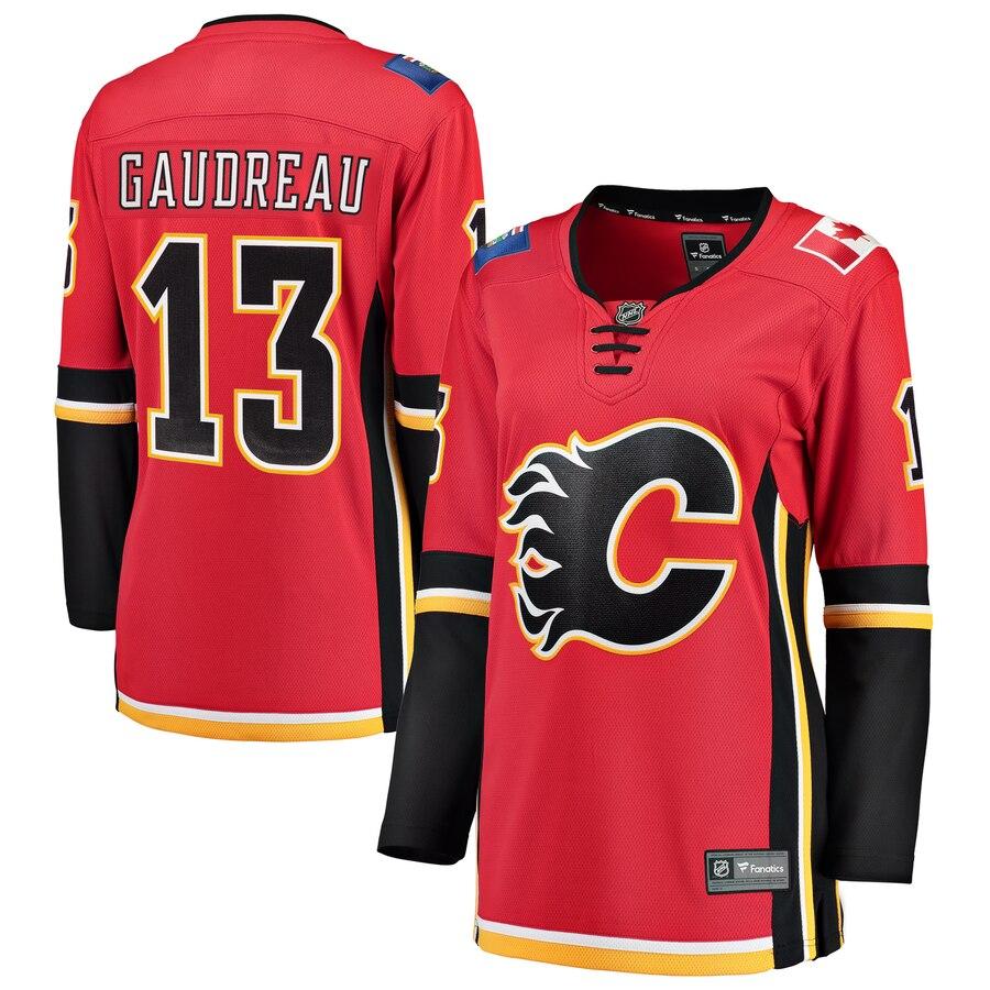 Johnny Gaudreau Calgary Flames Women's Home Breakaway Player Jersey - Red 2019