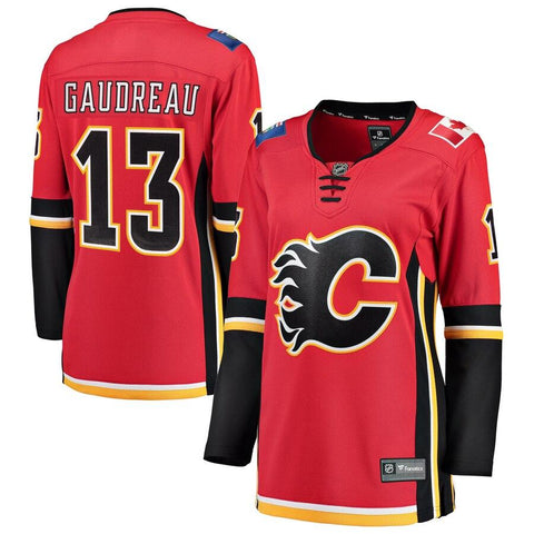 Johnny Gaudreau Calgary Flames Women's Home Breakaway Player Jersey - Red 2019