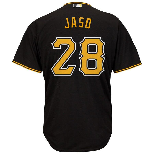 Jon Jaso Pittsburgh Pirates Majestic Alternate Cool Base Player Jersey - Black 2019