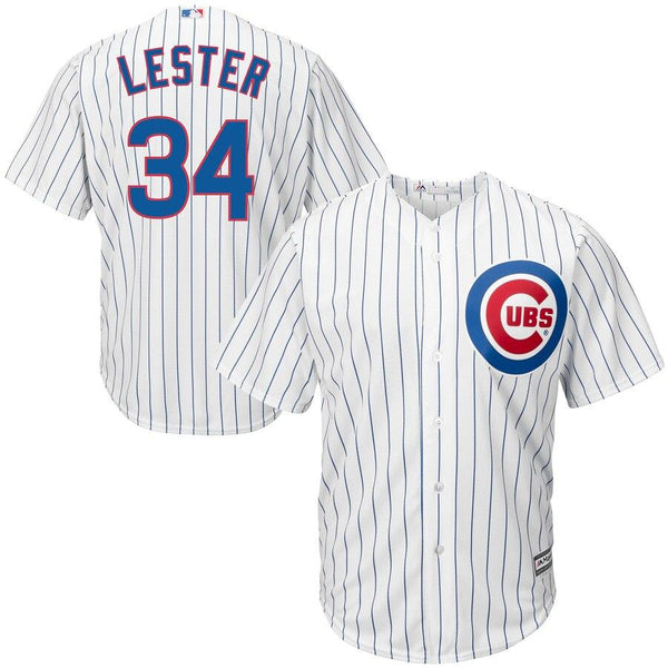 Jon Lester Chicago Cubs Majestic Cool Base Player Jersey - White 2019