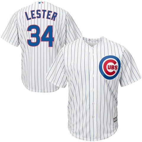 Jon Lester Chicago Cubs Majestic Cool Base Player Jersey - White 2019