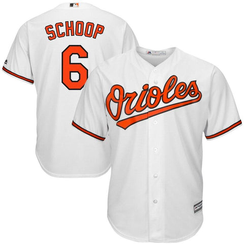 Jonathan Schoop Baltimore Orioles Majestic Cool Base Home Player Jersey - White 2019