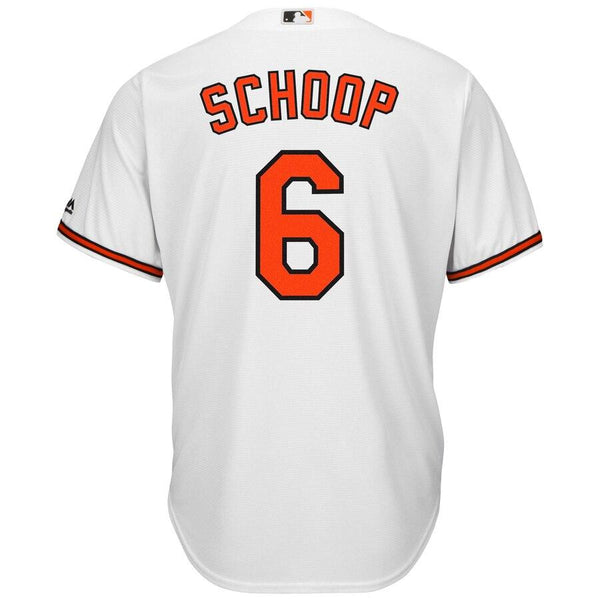Jonathan Schoop Baltimore Orioles Majestic Cool Base Home Player Jersey - White 2019