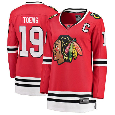 Jonathan Toews Chicago Blackhawks Women's Home Breakaway Player Jersey - Red 2019