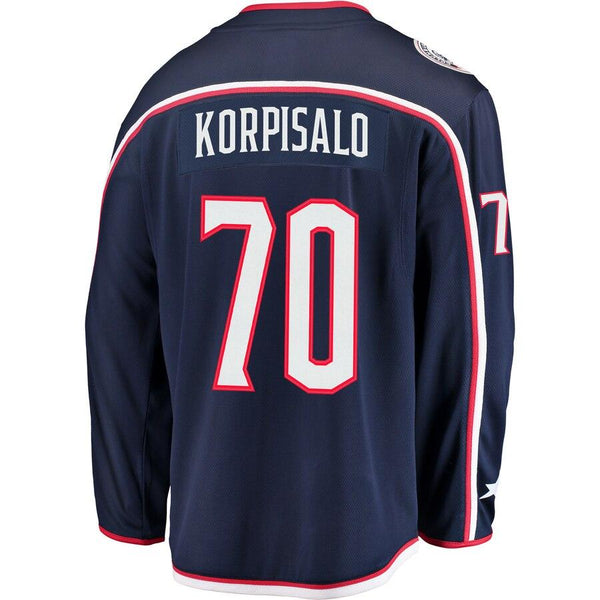 Joonas Korpisalo Columbus Blue Jackets Breakaway Jersey – Navy 2019