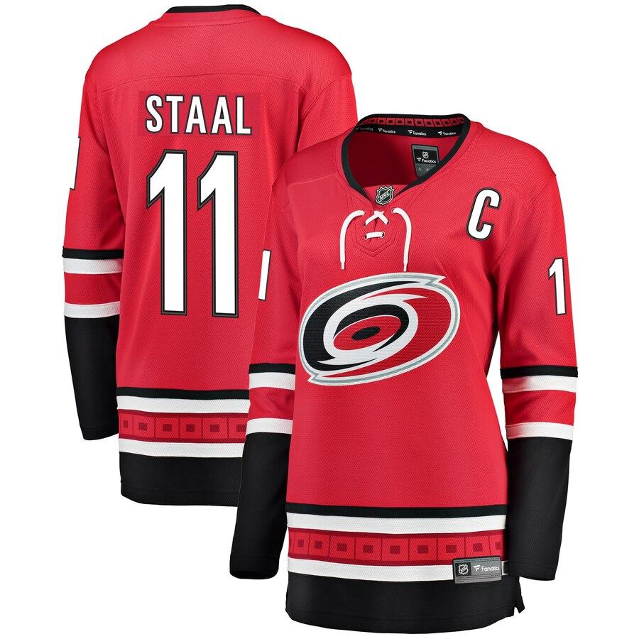 Jordan Staal Carolina Hurricanes Women's Home Breakaway Player Jersey - Red 2019