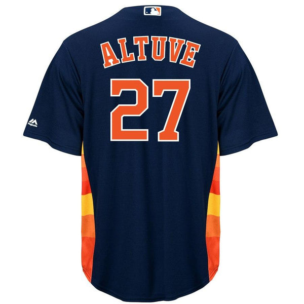 Jose Altuve Houston Astros Majestic Official Cool Base Player Jersey - Navy 2019