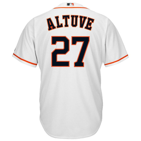 Jose Altuve Houston Astros Majestic Official Cool Base Player Jersey - White 2019