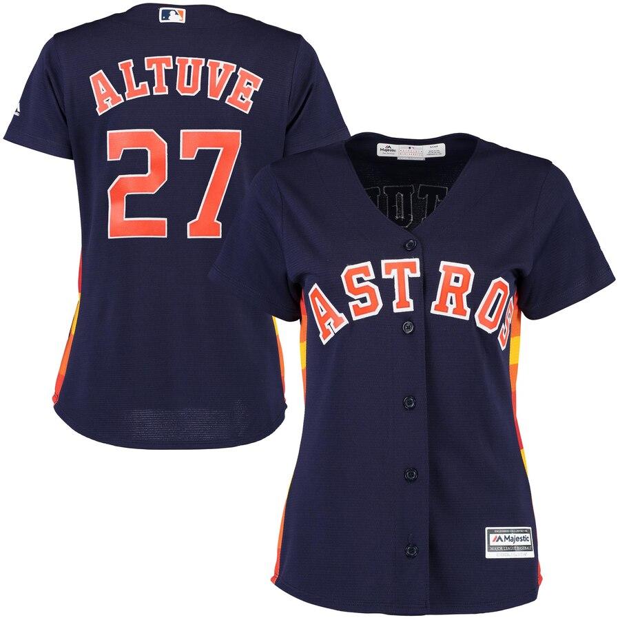 Jose Altuve Houston Astros Majestic Women's Cool Base Player Jersey - Navy 2019