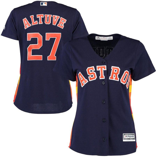 Jose Altuve Houston Astros Majestic Women's Cool Base Player Jersey - Navy 2019
