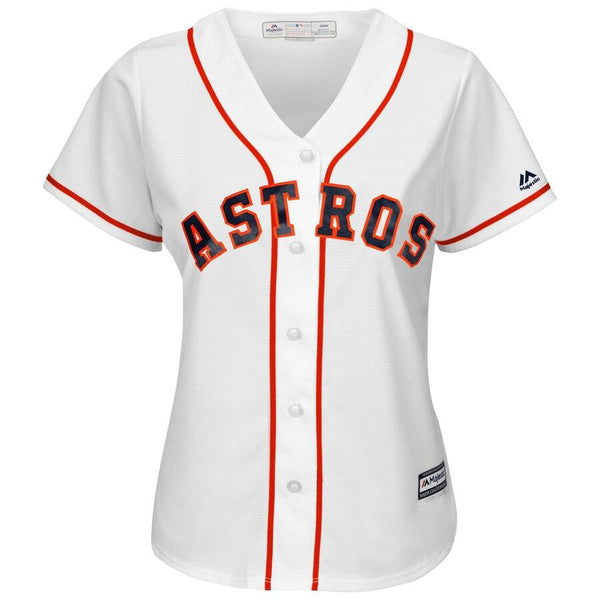 Jose Altuve Houston Astros Majestic Women's Cool Base Player Jersey - White 2019