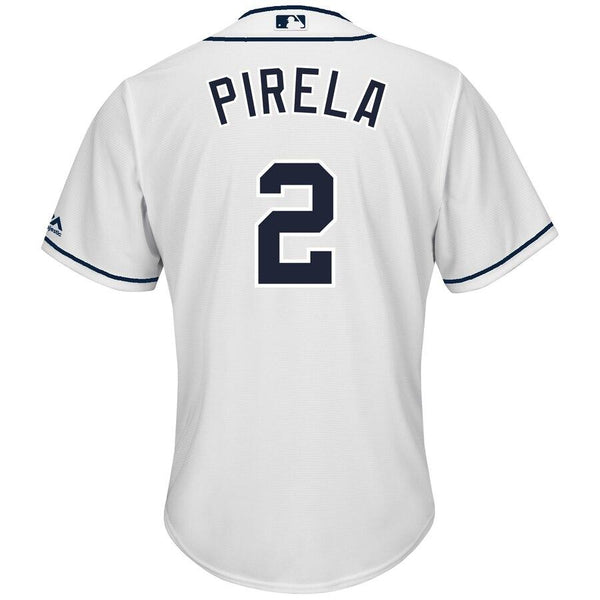 Jose Pirela San Diego Padres Majestic Home Cool Base Player Jersey – White 2019