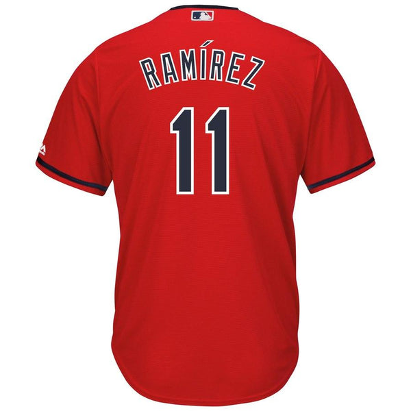 Jose Ramirez Cleveland Indians Majestic Alternate 2019 Cool Base Player Jersey – Scarlet 2019
