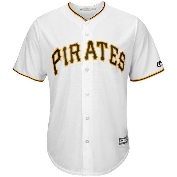 Josh Bell Pittsburgh Pirates Majestic Cool Base Player Replica Jersey – White 2019