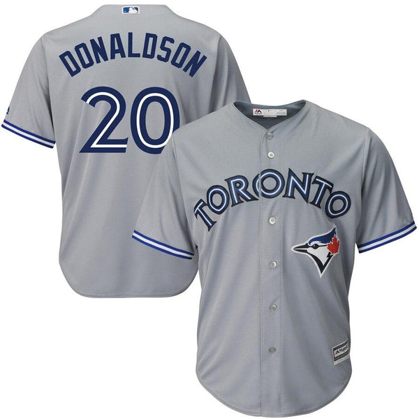 Josh Donaldson Toronto Blue Jays Majestic Cool Base Player Jersey - Gray 2019
