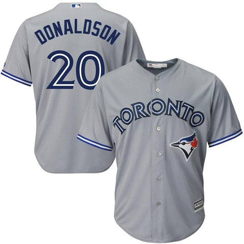 Josh Donaldson Toronto Blue Jays Majestic Cool Base Player Jersey - Gray 2019