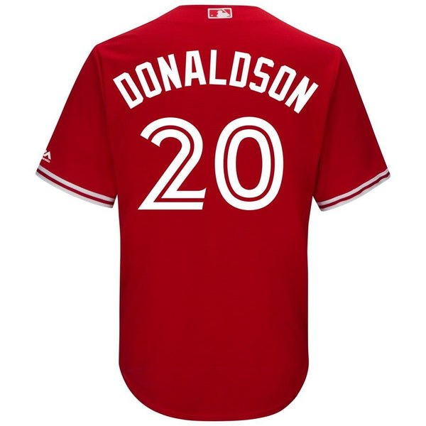 Josh Donaldson Toronto Blue Jays Majestic Cool Base Replica Player Jersey - Scarlet 2019