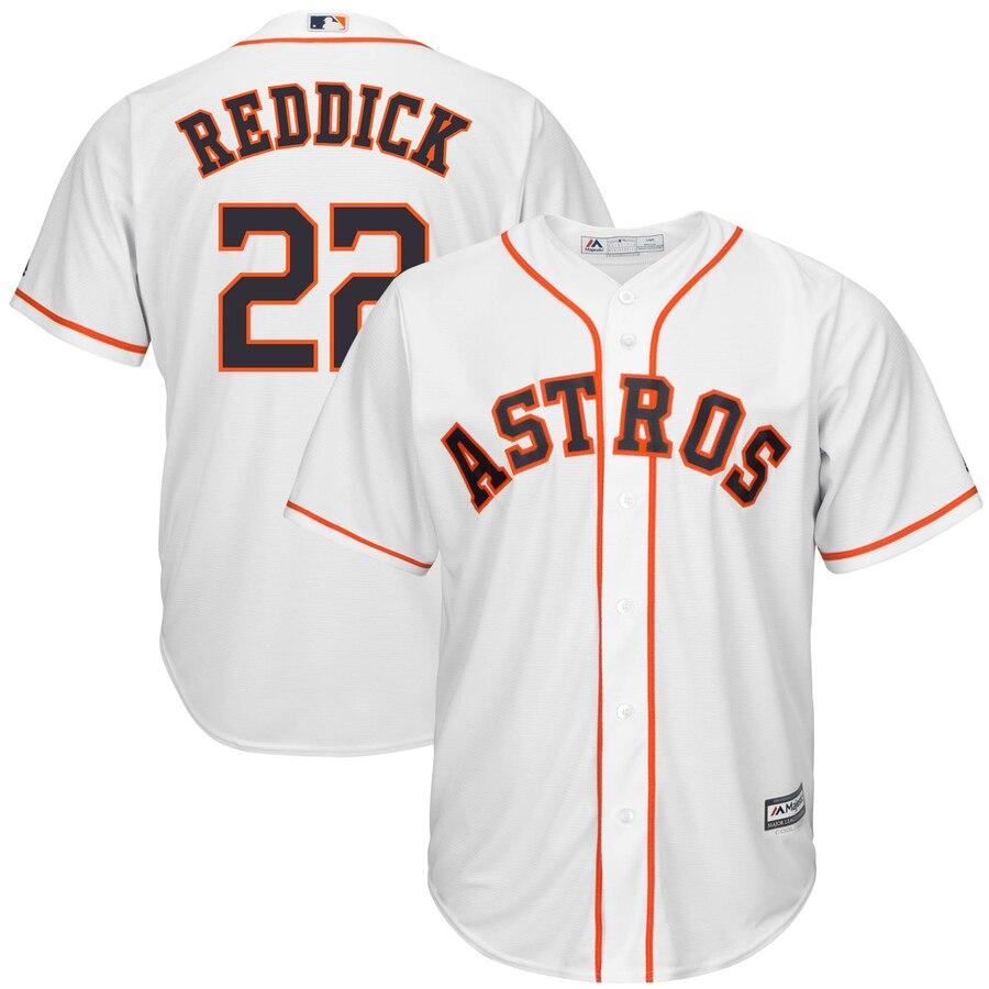 Josh Reddick Houston Astros Majestic Home Cool Base Replica Player Jersey - White 2019