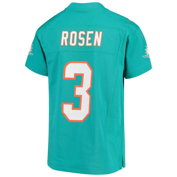 Josh Rosen Miami Dolphins Youth Game Jersey – Aqua 2019