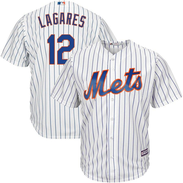 Juan Lagares New York Mets Majestic Official Cool Base Player Jersey - White 2019